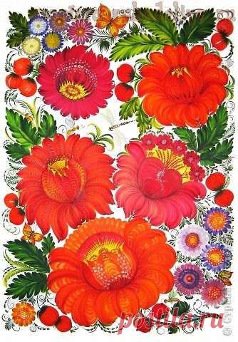 Мастера рукоделия - рукоделие для дома. Бесплатные мастер-классы, фото и видео уроки - Роспись по дереву: Секреты петриковской росписи. Часть 2