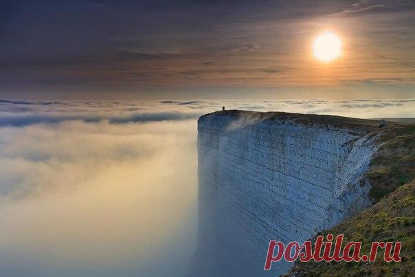 Меловые скалы в Англии.