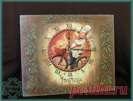 Часы &quot;Ода сыру!&quot; - ДЕКУПАЖ - Babyblog.ru