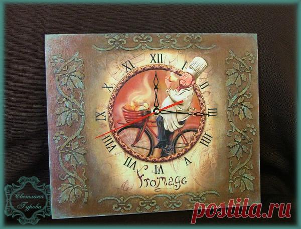 Часы "Ода сыру!" - ДЕКУПАЖ - Babyblog.ru