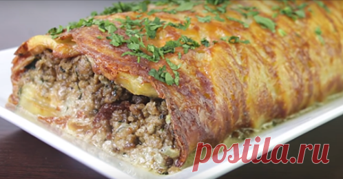 Рулет из мяса и картофеля-вкусно и не дорого Вы полюбите этот рулет с первого взгляда и он станет частым гостем на вашем столе.