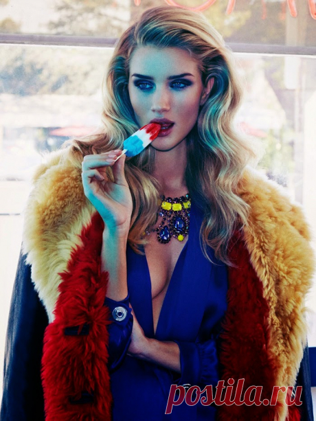 Рози Хантингтон-Уайтли (Rosie Huntington-Whiteley) в фотосессии Джеймса Макари (James Macari) для журнала Vogue Mexico (ноябрь 2014)
