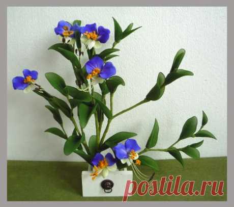 Цветы из капрона. орхидеи., орхидеи из капрона - на бэби.ру