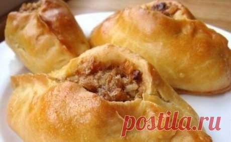 Расстегайчики с мясом (дрожжевое тесто на кефире) — Домашняя кулинария