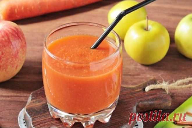 Вкуснейший смузи из моркови и яблок - Счастливый формат