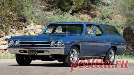 1969 Chevrolet Chevelle Greenbriar Wagon / T241 / Indy 2019 / Аукционы Mecum 1969 Chevrolet Chevelle Greenbriar универсал представлен как Лот T241 в Индианаполисе, в