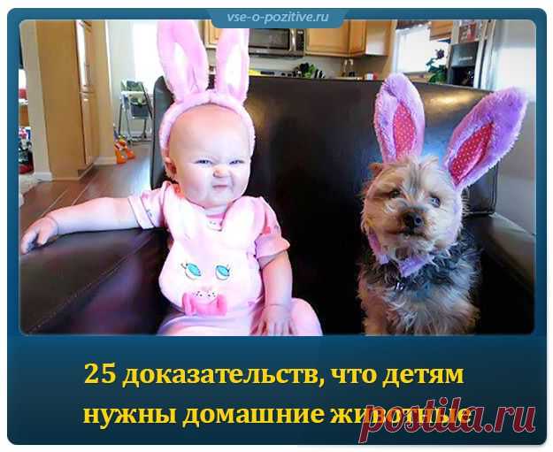 25 доказательств, что детям нужны домашние животные