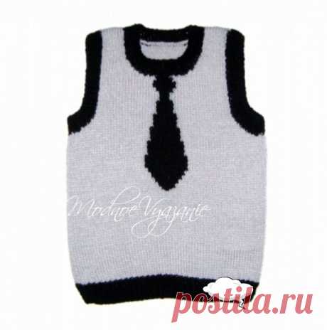 Vest boys Gentleman * * - Fashionable knitting