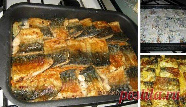 Скумбрия в духовке | Банк кулинарных рецептов