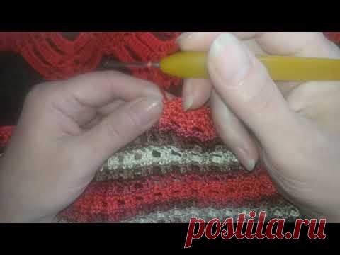 супер красивая и лёгкая кофточка обвязка края МК4