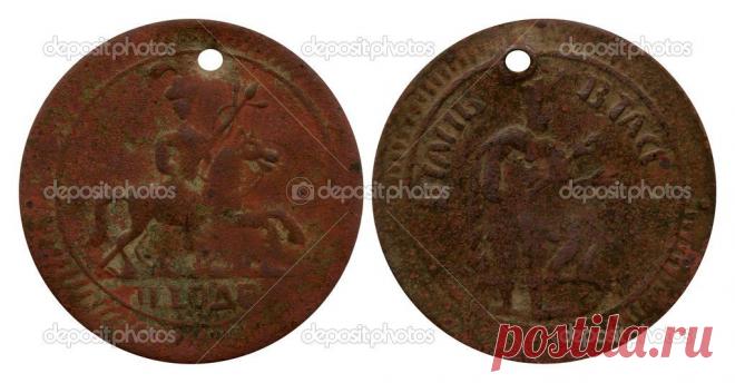 Medallion from necklace with rider in bunchake — Стоковое фото © Vadim0001 #46685227