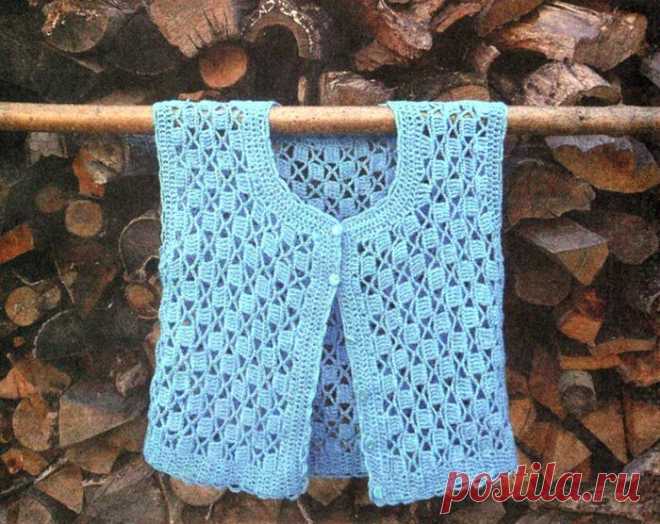Вязаный жилет "Одуванчик" ~ knitted vest