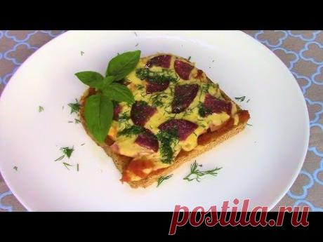 Минутная вкуснота на завтрак ! ВКУСНАЯ ПИЦЦА в микроволновке.