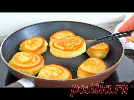 ОЛАДЬИ КАК ПОНЧИКИ На Сметане! Самые Вкусные и ПЫШНЫЕ. Завтрак ЗА считанные минуты!