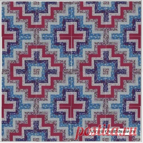 Квадрат становится частью зигзага