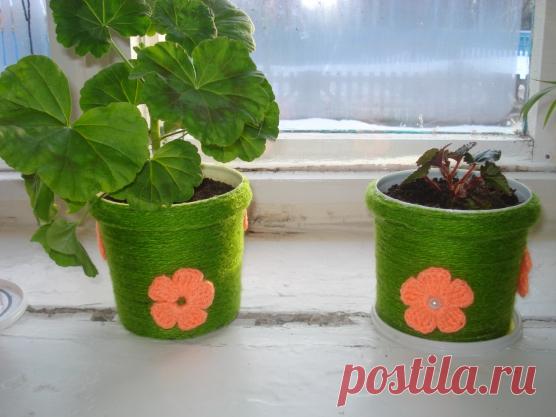 Цветочный горшок из майонезного ведра — Чудеса