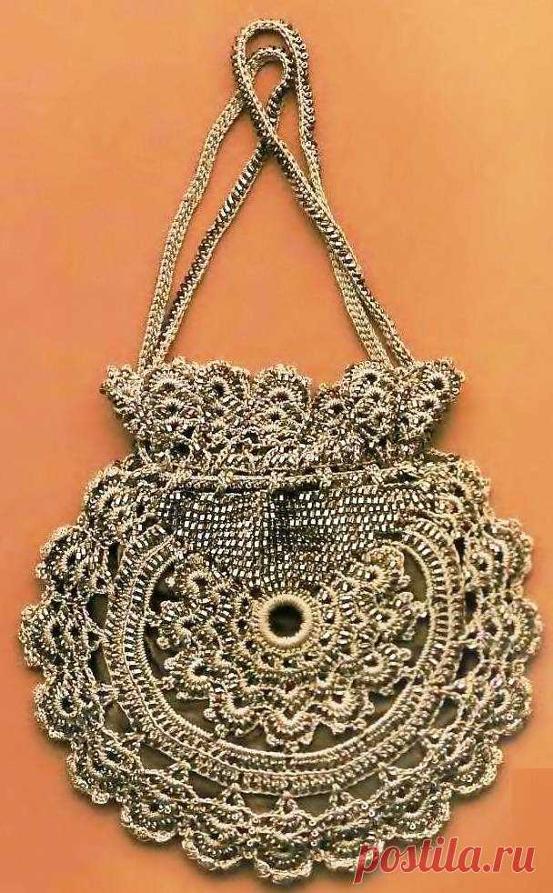 Вяжем сумку-"королевский мешок"