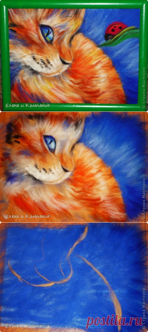 Картина из шерсти 