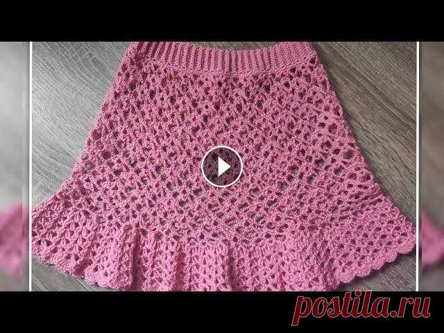Мк .Красивая  Юбка с рюшами крючком ТАК ЖЕ ПОДПИСЫВАЙСЯ: ►Мой Вышивальный Канал на Яндекс Дзен - Мой Вязальный Канал на Яндекс Дзен - Мой второй Канал - Копилка узоров крючком -...