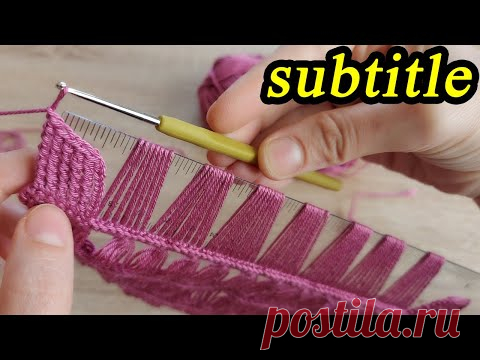 Yapımı kolay tığ işi örgü yelek etol şal modeli how to crochet knitting model