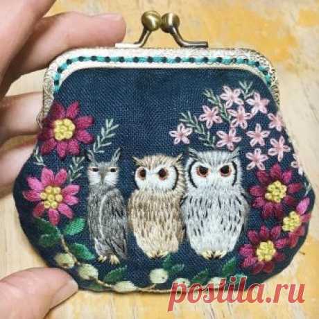 Совушки — гладью шиты перышки: умилительные кошельки из Японии Поделиться на Facebook
