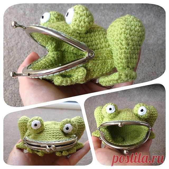 Ravelry: Frog Coin Purse pattern by Laura Sutcliffe