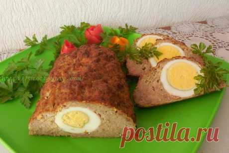 Мясной рулет с яйцом в духовке от Ларисы Третьяковой