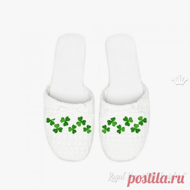 Бордюр для машинной вышивки Клевер - 3 размера