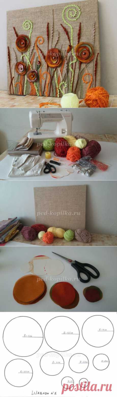 Оригинальные панно из лоскутов ткани — Рукоделие