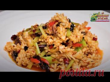 Кальмары жаренные по-Пекински, как в Китайском ресторане с сельдереем и древесными грибами!