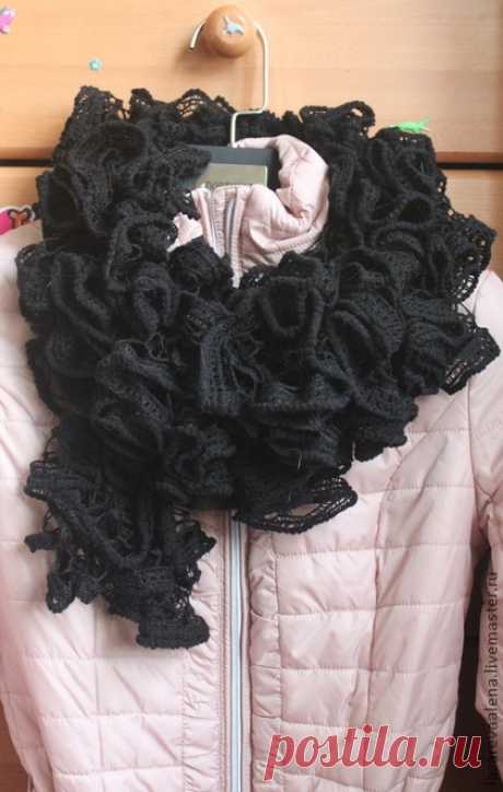 Купить Серия шарфиков-украшений - однотонный, шарф женский, шарф украшение, розовый шарф