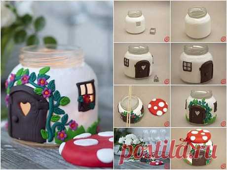 Glass Jar Грибной Дом Проект | DIY Уютный Дом
