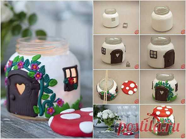 Glass Jar Грибной Дом Проект | DIY Уютный Дом