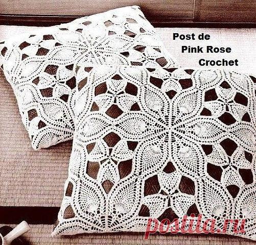 КРАСИВЫЕ ВЯЗАНЫЕ ЧЕХЛЫ ДЛЯ МАЛЕНЬКИХ ПОДУШЕК