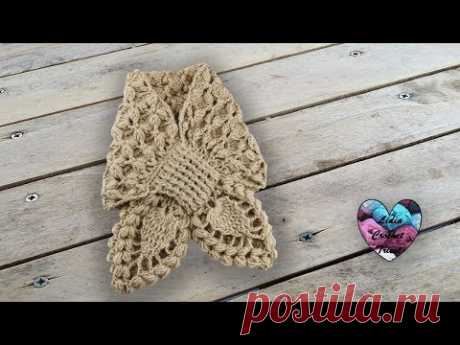 Écharpe croisée toutes tailles crochet