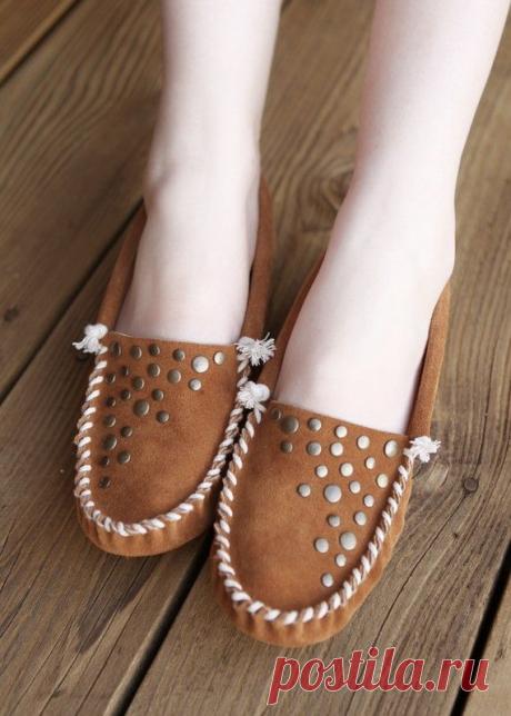Как украсить мокасины + бонус / Обувь / ВТОРАЯ УЛИЦА