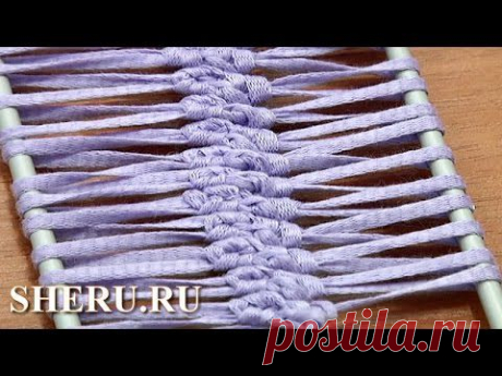 Hairpin Crochet Lace Урок 6 Вязаная на вилке лента