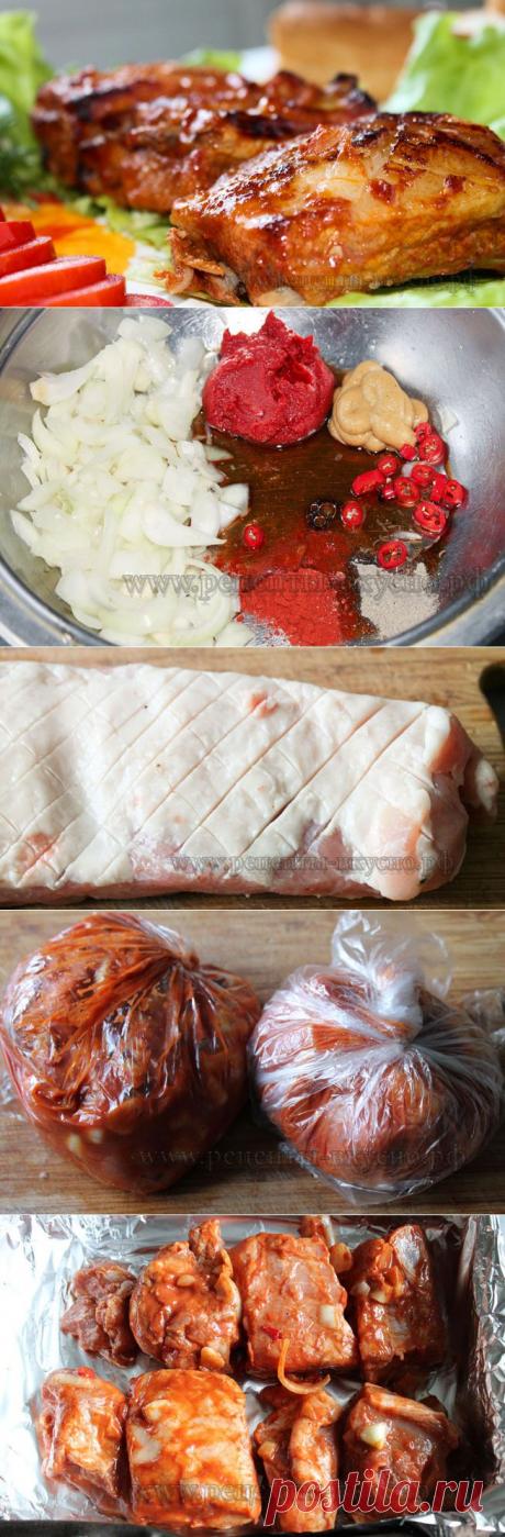 Свиные ребрышки в духовке