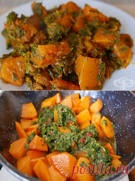 Пържена тиква със спанак и домати | Рецепти Framar.bg