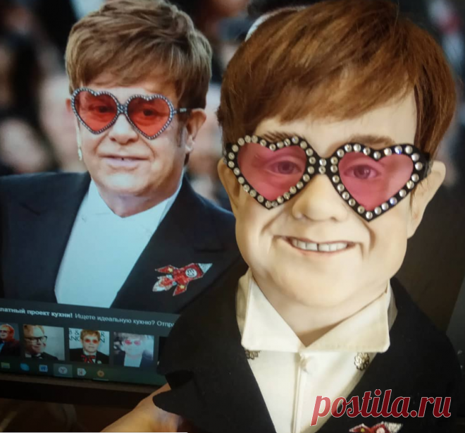 Элтон Джон#авторскаякукла @rifaniann