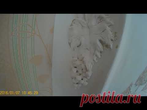 Барельеф виноградной грозди  Полный процесс - YouTube