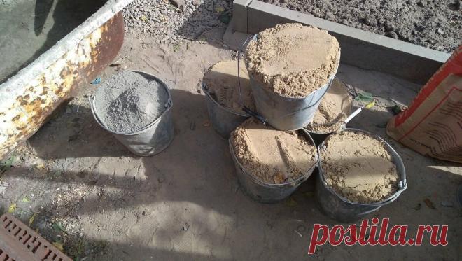 Пропорции цемента и песка: 1:1, 1:2, 1:3, 1:4, 1:5, 1:6 | Какой раствор и где необходимо использовать? | Строю для себя | Пульс Mail.ru