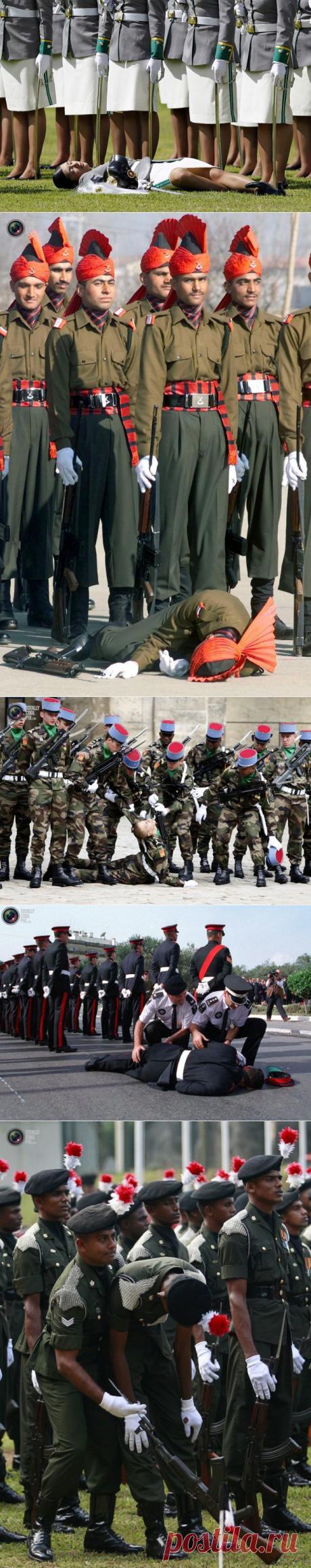 Обмороки на службе. (22 фото)