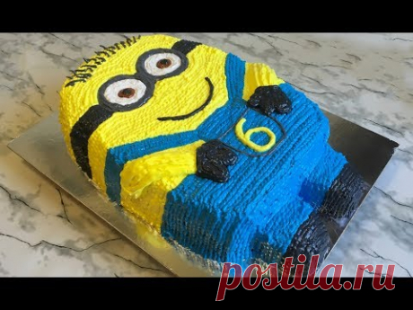 Веселый Торт "Миньон" на День Рождения!!! / Торт Для Детей / Праздничный Торт / Minion Cake