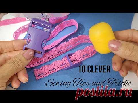 🌟 10 New Sewing Tips and Tricks with Simple Things that few people know #54 | Sewing Hacks - YouTube