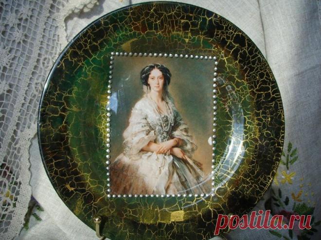 Декупаж - Сайт любителей декупажа - DCPG.RU | Тарелка 