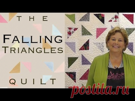 The Falling Triangles Quilt: Easy Quilting with Layer Cakes!