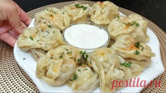 Вот, как нужно готовить МАНТЫ! Все дело в тесте! Самые сочные узбекские манты - Даже кушать жалко!