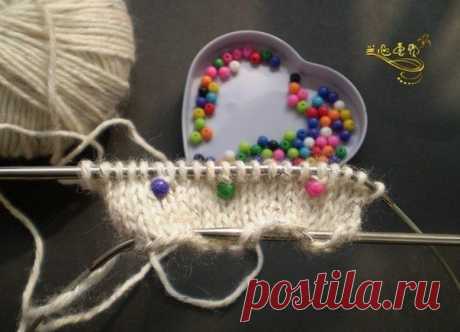 Вязание спицами с бусинами. Как вязать спицами с бусинами | Домоводство для всей семьи