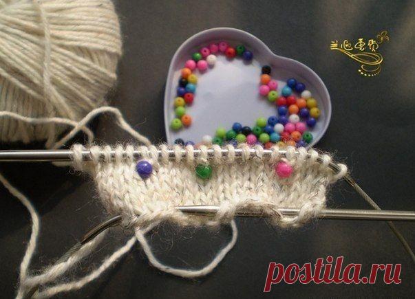 Вязание спицами с бусинами. Как вязать спицами с бусинами | Домоводство для всей семьи